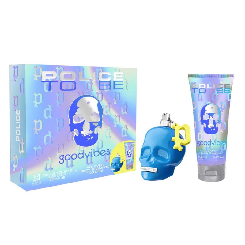 police to be - goodvibes for man woda toaletowa 40 ml   zestaw 