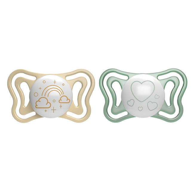 Chicco PhysioForma Light smoczek silikonowy uspokajający 2-6m Lumi 2szt.