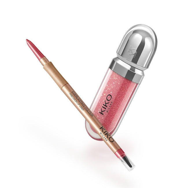 KIKO Milano Lip Combo Set zestaw nawilżający błyszczyk i dopasowana konturówka