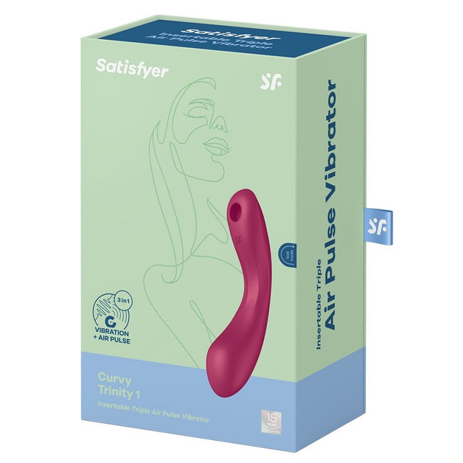 Satisfyer Curvy Trinity 1 stymulator łechtaczki z wibracjami Red