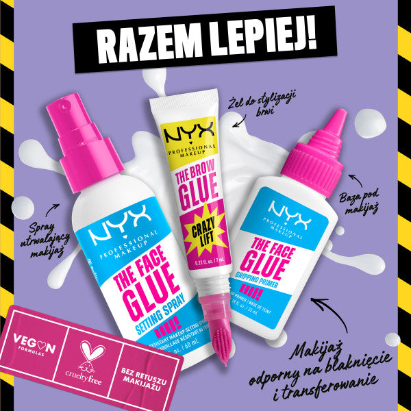 NYX Professional MakeUp The Brow Glue Crazy Lift super utrwalający żel do brwi