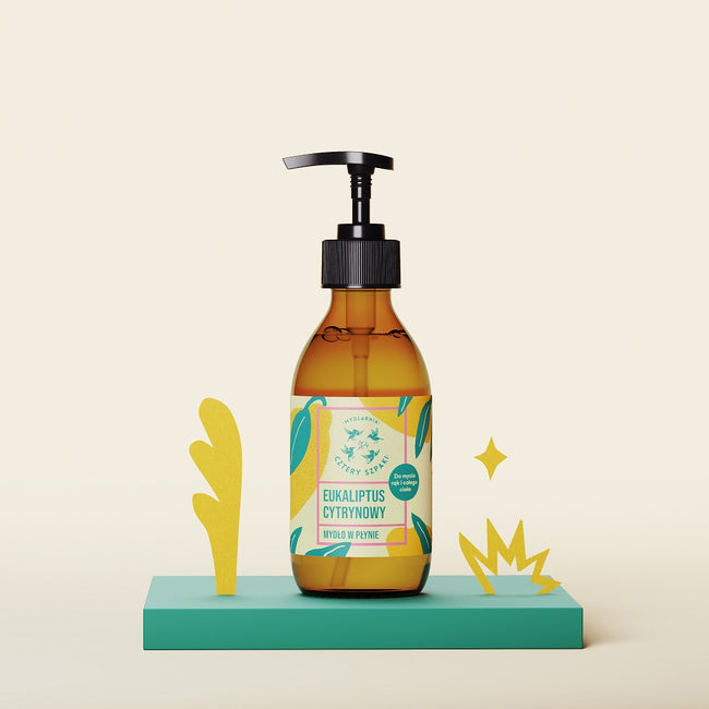 Mydlarnia Cztery Szpaki Naturalne mydło w płynie Eukaliptus Cytrynowy 300ml