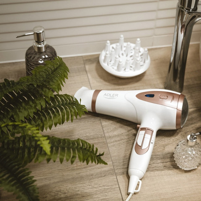 Adler Suszarka do włosów z dyfuzorem 2200W ION AD 2248 Biała