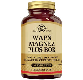 Solgar Wapń Magnez Plus Bor suplement diety 100 tabletek