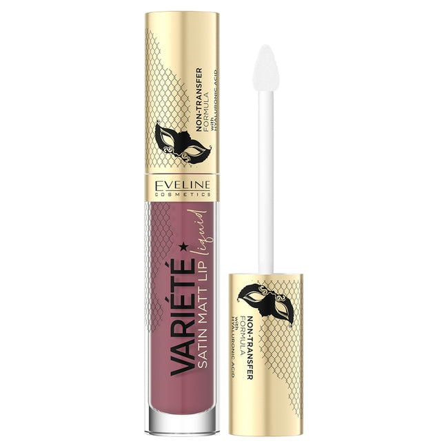 Eveline Cosmetics Variete Satin Matt Lip Liquid pomadka w płynie z kwasem hialuronowym