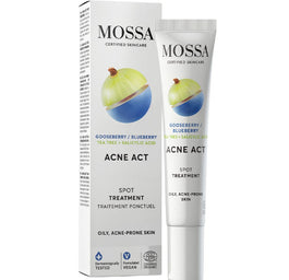 MOSSA Acne Act preparat punktowy na niedoskonałości z agrestem i borówką 15ml