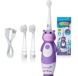 Brush-Baby WildOnes szczoteczka soniczna dla dzieci 0-10l Hippo