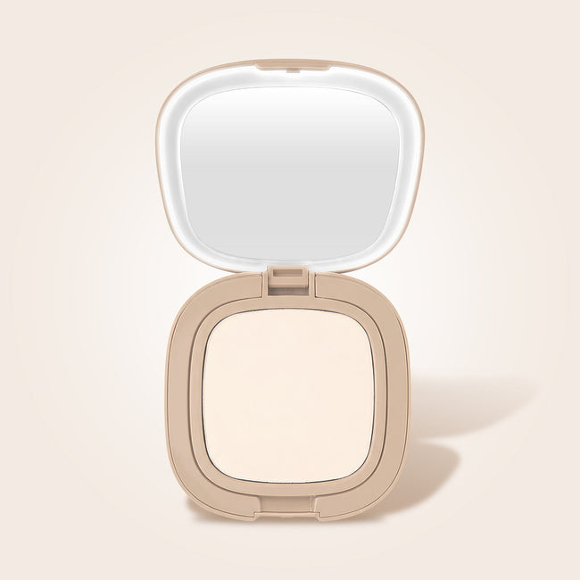 LOVRO LED Setting Powder transparentny puder prasowany utrwalający z lusterkiem LED 7.5g