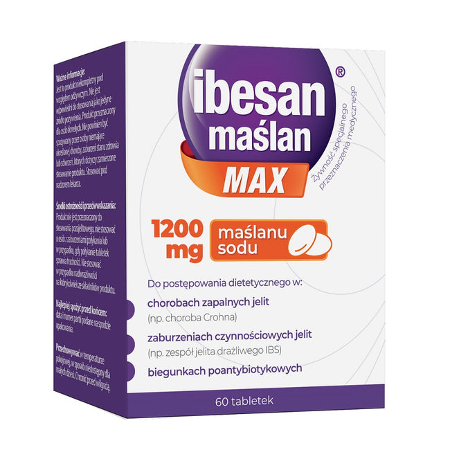 Ibesan Maślan Max 1200 mg maślan sodu 60 tabletek