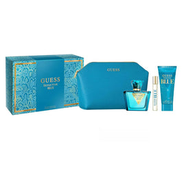 Guess Seductive Blue zestaw woda toaletowa spray 75ml + woda toaletowa spray 15ml + balsam do ciała 100ml + kosmetyczka