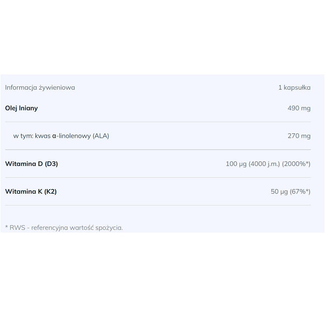 Olimp Labs Gold-Vit D3+K2 4000 suplement diety 60 kapsułek