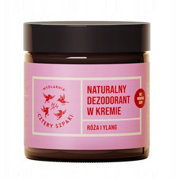Mydlarnia Cztery Szpaki Róża i Ylang naturalny dezodorant w kremie 60ml