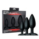 Nexus Butt Plug Trio zestaw korek analny 8cm + korek analny 10cm + korek analny 12cm