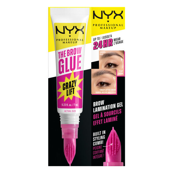 NYX Professional MakeUp The Brow Glue Crazy Lift super utrwalający żel do brwi