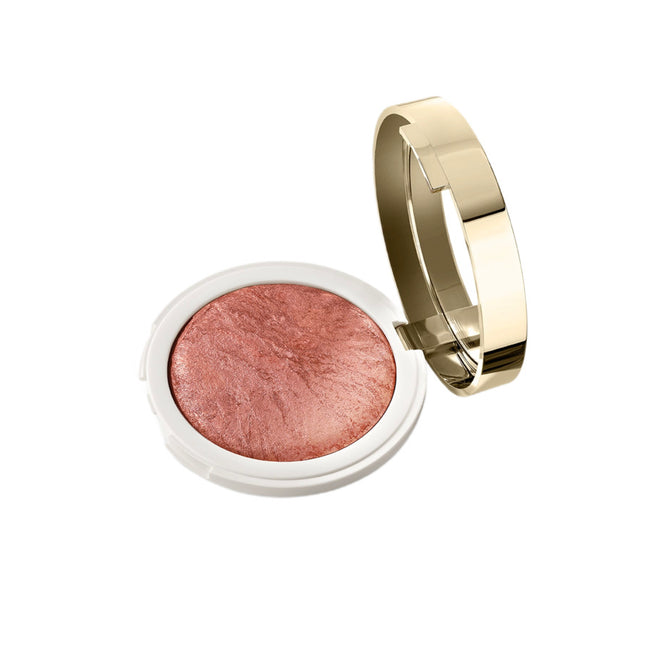 KIKO Milano Gold Reflections Fusion Glow Blush wypiekany róż do policzków 01 Radiant Biscuit 8g