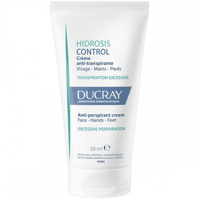 DUCRAY Hidrosis Control krem antyperspiracyjny do twarzy dłoni i stóp 50ml