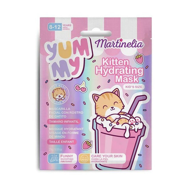 Martinelia Yummy Kitten Hydrating Mask maseczka nawilżająca dla dzieci w płachcie Kot 23g