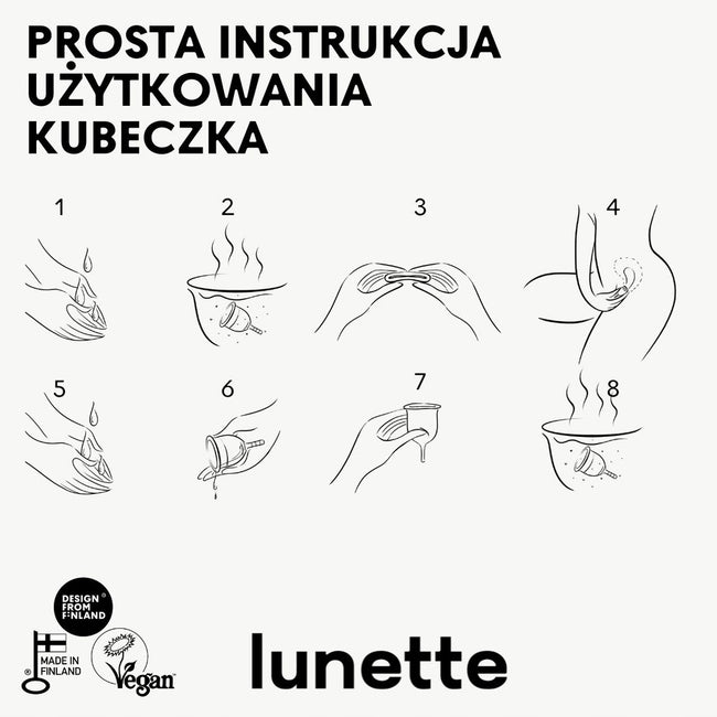 Lunette Period Cup kubeczek menstruacyjny Niebieski rozmiar 1