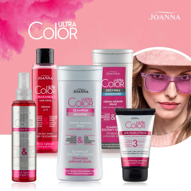 Joanna Ultra Color płukanka w sprayu różowa 150ml