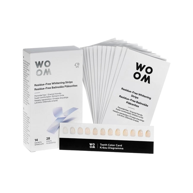 Woom Residue-Free Whitening Strips paski wybielające do zębów 28szt.