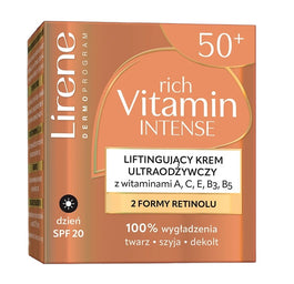 Lirene Rich Vitamin Intense liftingujący krem odżywczy na dzień SPF20 50ml