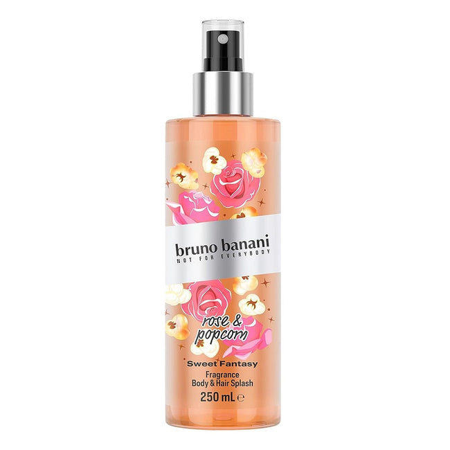 Bruno Banani Sweet Fantasy Rose & Popcorn mgiełka do ciała i włosów 250ml