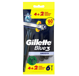 Gillette Blue 3 Smooth jednorazowe maszynki do golenia dla mężczyzn 6szt