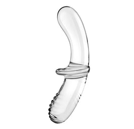 Satisfyer Double Crystal dildo szklane Transparent