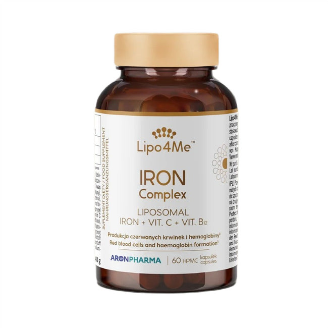AronPharma Lipo4Me Iron Complex żelazo w kapsułkach suplement diety 60 kapsułek