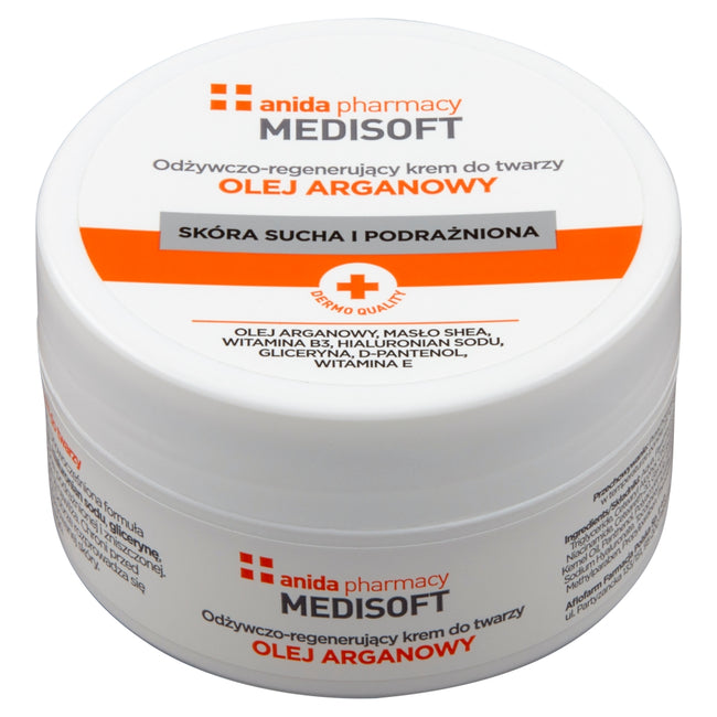 Anida Medisoft odżywczo-regenerujący krem do twarzy olej arganowy 100ml