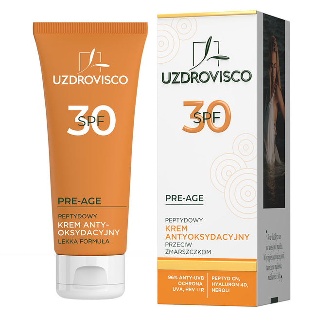 UZDROVISCO Pre-Age SPF 30 peptydowy krem antyoksydacyjny przeciw zmarszczkom 50ml