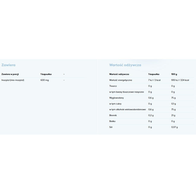 Osavi Inozytol 600mg suplement diety 100 kapsułek