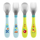 Chicco Metal Cutlery sztućce metalowe 18m+ Niebieskie