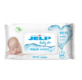 JELP Aqua Wipes chusteczki nawilżane 99.9% wody 64szt