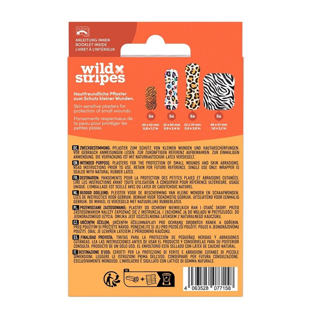 Wild Stripes Classic Sensitive plastry klasyczne Animal 20szt.