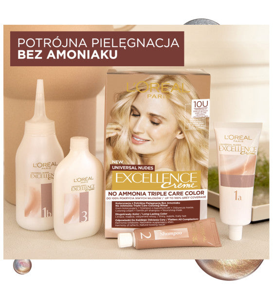 L'Oreal Paris Universal Nudes Excellence Creme pielęgnacyjny krem koloryzujący