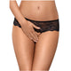 Obsessive Merossa Crotchless Panties figi otwarte Black S/M