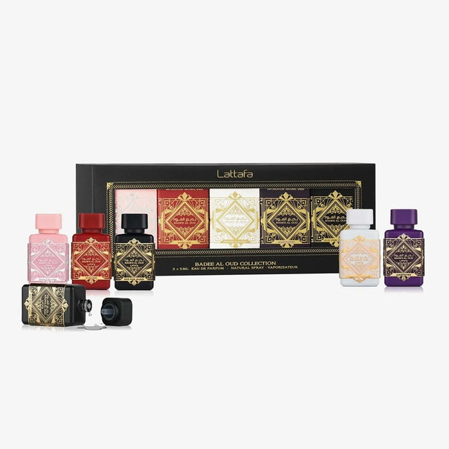Lattafa Badee Al Oud Collection zestaw miniaturowych wód perfumowanych 5x5ml