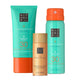 Rituals The Ritual of Karma zestaw błyszczący olejek do ciała 30ml + krem do twarzy SPF30 50ml + mleczko do opalania w sprayu SPF30 50ml