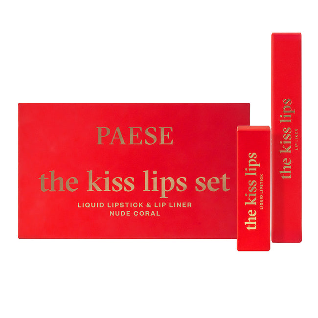 Paese The Kiss Lips zestaw pomadka i konturówka 02 Nude Coral