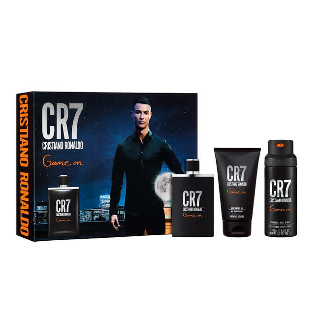 Cristiano Ronaldo CR7 Game On zestaw woda toaletowa spray 100ml + żel pod prysznic 150ml + dezodorant spray 150ml