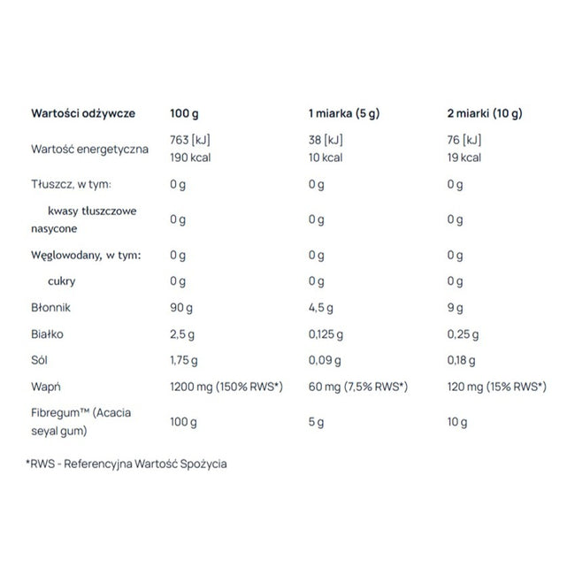 AronPharma Fiber błonnik z akacji suplement diety 200g