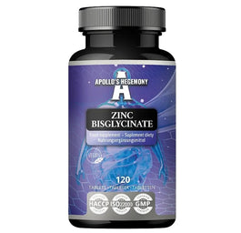 Apollo's Hegemony Zinc Bisglycinate suplement diety 120 tabletek