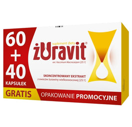 Żuravit Suplement diety na infekcje dróg moczowych 100 kapsułek