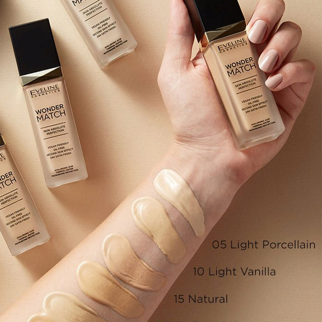 Eveline Cosmetics Wonder Match Foundation luksusowy podkład dopasowujący się