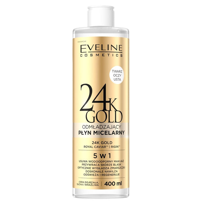 Eveline Cosmetics 24K Gold odmładzający płyn micelarny 5w1 400ml