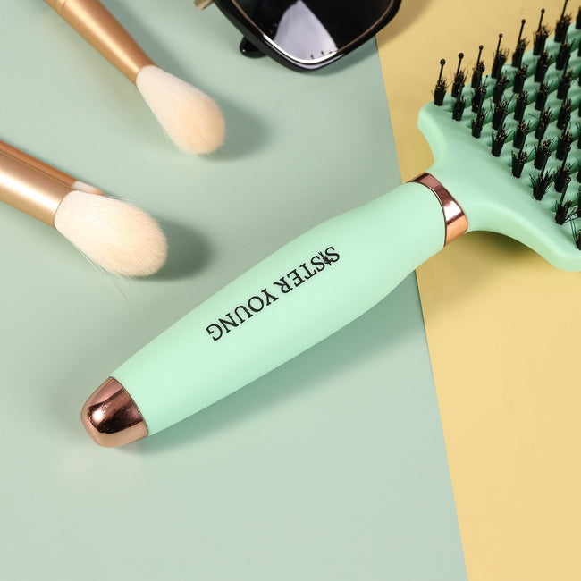 Sister Young Ovia Hair Brush szczotka do włosów z włosiem dzika Fresh Mint