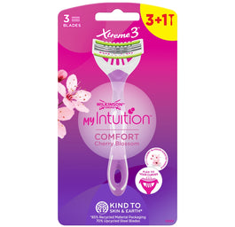 Wilkinson My Intuition Xtreme3 Comfort Cherry Blossom jednorazowe maszynki do golenia dla kobiet 4szt