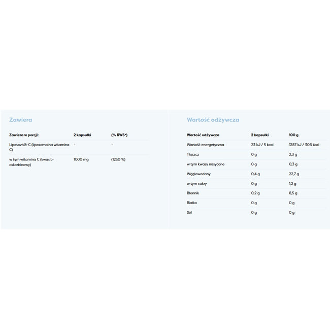 Osavi Liposomalna Witamina C 1000mg suplement diety 60 kapsułek