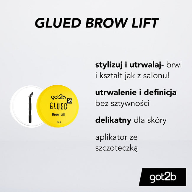 Got2B Glued Brow Lift wosk do stylizacji brwi i odrostów z pędzelkiem 12g